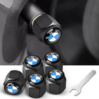 Black Car Wheel Tire Air Valve Stem Dust Valve Cap Cover with Hex for BMW 5PCS