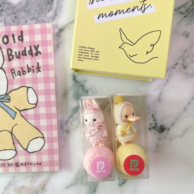 PIPOS Limited Edition Doll Rabbit & Duck 2inch