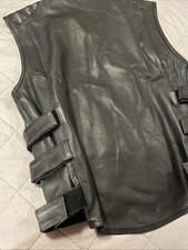 Men's SWAT Style Motorcycle Biker Leather vest