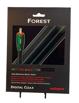 Audioquest Forest Digital Coax Cable RCA-RCA 3m/10ft COAXFOR03 Save 40%