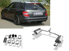 Fox Duplex Sportauspuff für Mercedes C-Klasse W204 S204 4-Zyl AMG je 1x 115x85mm Fox Duplex Sportauspuff für Mercedes C-Klasse W204 S204 4-Zyl AMG je 1x 115x85mm