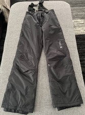 Crevit Kinder Ski Hose schwarz Größe 146/152 mit Hosenträger