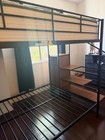 Bunk beds twin over full with stairs a year old Up Scale — photo 7
