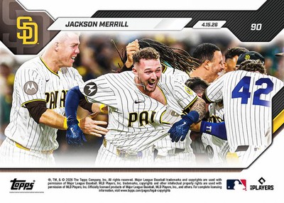 Jackson Merrill HR Robbery and Walk-Off - 2026 MLB Topps NOW