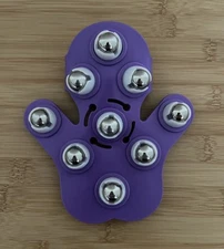 Fuzu Glove Massager Full Body Massage with 360° Rotating Roller Balls