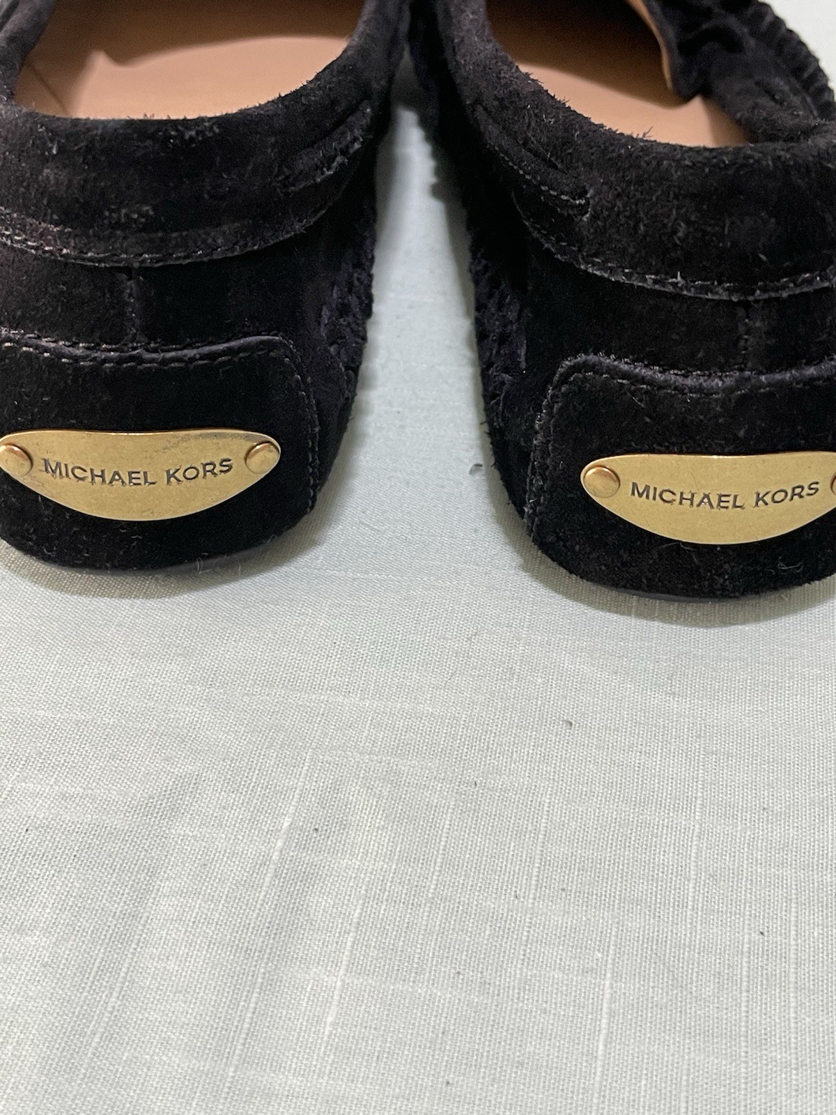 Michael Kors  Shoes Black Suede With Open Sides Size 7M thumbnail 3