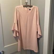 TAHARI Arthur S. Levine NWT Knee Length Shift Dress Fully Lined Peach Size 6 