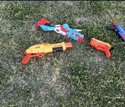 NERF Avavav Dart Guns Assorted Colors Toy Blasters Lot for Kids Ages 8-11 Years