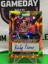 2021-22 Panini Prizm - Ricky Pierce #PM-RPC Penmanship Orange Cracked Ice Prizm