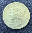 1944-S Mercury Dime, silver, INV:2212, Combined shipping