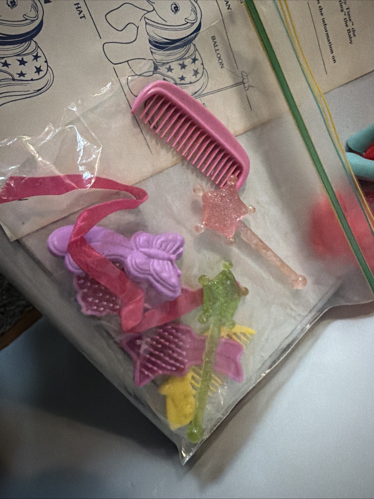 Vtg My Little Pony Birthday Party Gift Pack Accessories Almost Complete w/Extras