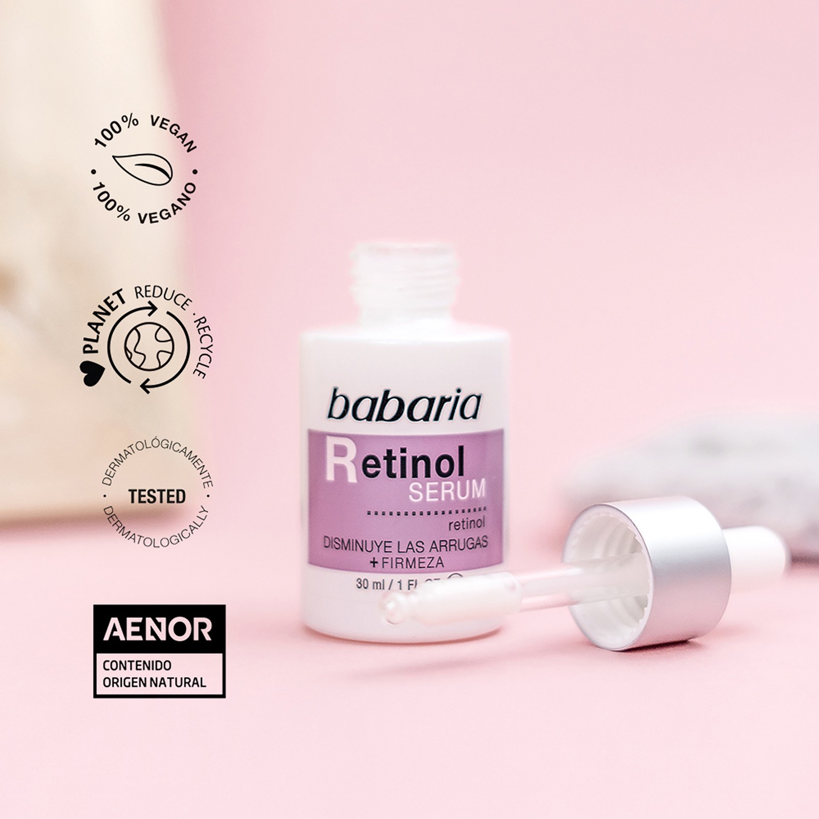 Retinol Face Serum by Babaria for Women - 1 oz Serum - Pack of 2