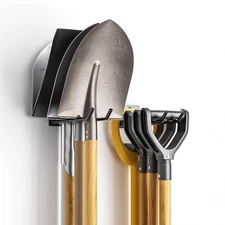 Garden Tool Organizer Rack, Wall Mount Garage Tool Organizer Storage Hook for...