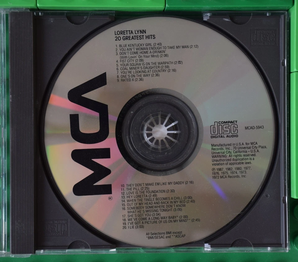 Loretta Lynn - 20 Greatest Hits - MCA Records - CD - Bild 3 von 4