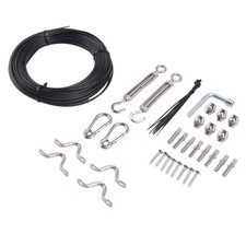 Outdoor String Light Hanging Kit, 200 Ft. Stainless Steel (304) Hanging2341