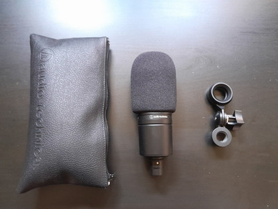 Audio-Technica AT2020 Cardioid Condenser Studio XLR Microphone - Black
