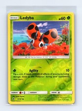 Ledyba 9/147 Common Burning Shadows Pokemon Card Reverse Holo Moderately Played