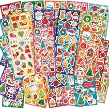 36 Sheets Cute Christmas Stickers for Kids, Stocking Stuffers for Kids, Holid...