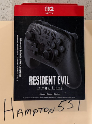 Nintendo - Switch 2 Pro Controller Resident Evil Requiem Edition Black (NEW)