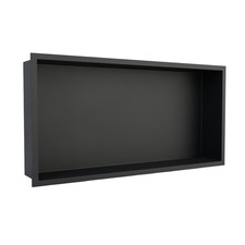 Wall Niche Inset With Shelf 600 x 300mm Black Shower Bathroom Recessed Unit