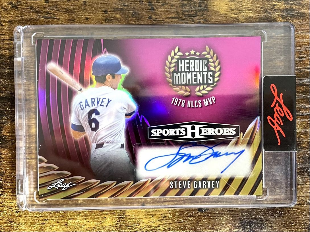 2026 Leaf Heroic Moments 1978 NLCS MVP STEVE GARVEY Auto /4 #HM-SG1 Sealed