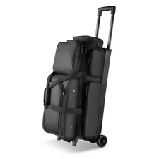 Uimoso Bowling Bag with Wheels, 3-Ball Capacity, Shoe Storage Included