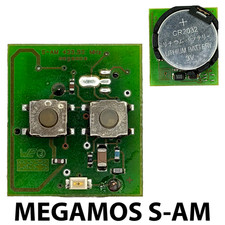 GENUINE USED VAUXHALL 2 BUTTON REMOTE KEY FOB CIRCUIT BOARD MEGAMOS S-AM 433MHZ