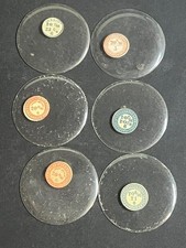 LOT OF 6 GLASS POCKET WATCH CRYSTALS SIZE 20 REPLACEMENT PARTS