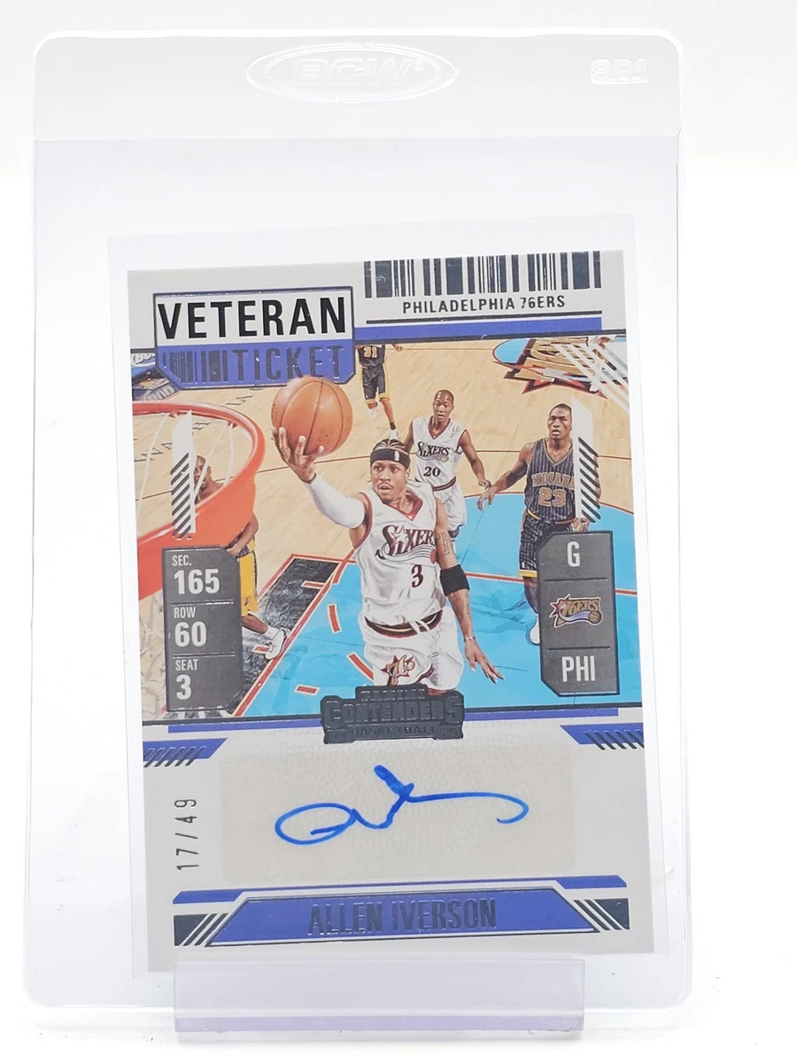 Allen Iverson Basketball Serial Numbered Sports Trading Cards