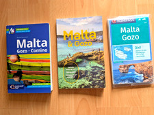 Aktuelle Reisführer Malta & Gozo + Straßen-/Wanderkarte Kompass 1:25000