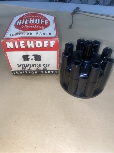 Niehoff Tune Up Parts AL 66 Distributor Cap New Old Stock Vintage Auto Parts - Afbeelding 1 van 6