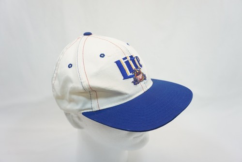 Miller Lite Beer "I Like Light!" American Flag Hat Cap Snap Back Vintage Logo - Picture 8 of 11