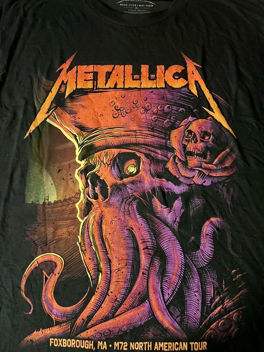 METALLICA SHIRT XL FOXBOROUGH 8/4/2024 MASS 72 SEASONS LMTD EVENT