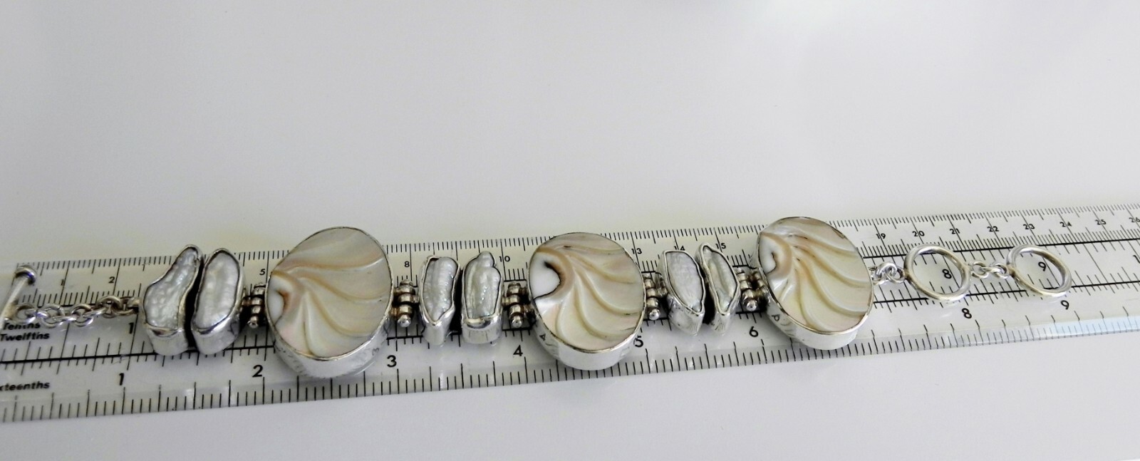 ✨CHUNKY SPECIAL✨ 69g solid silver seashell biwa p… - image 11