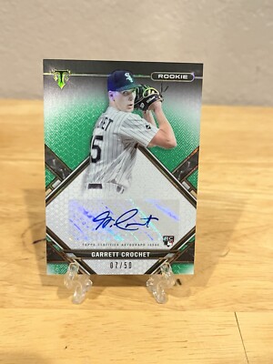 2021 Topps Triple Threads Garrett Crochet Rookie Auto Green /50