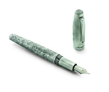 Montegrappa Fortuna Merry Skulls silver Fountain pen Fine nib MIB