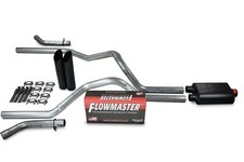 Chevy Gmc 1500 07-14 2.5 Dual Exhaust Kits Flowmaster Super 40 Black Tip Corner