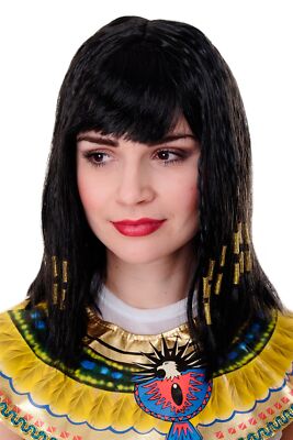Karneval Perücke Cleopatra Kleopatra Antike Hollywood Diva Halloween PW0185 NEU