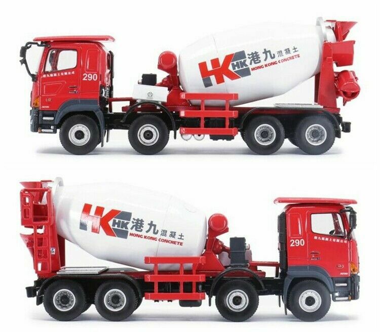 Tiny 1/76 Scale HINO 700 KMB Hong Kong Concrete Mixer Truck Alloy