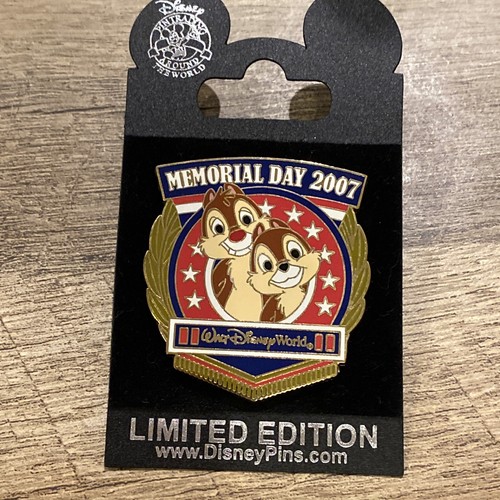Offizielle Disney 2007 Chip and Dale Memorial Day Pin - WDW - Limited Edition 2000