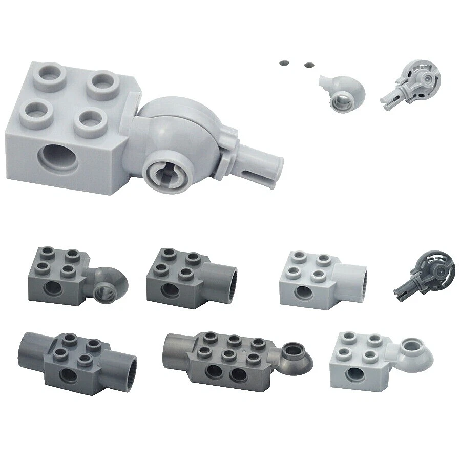 Piezas de juguetes de construcción de plástico de camiones y piezas