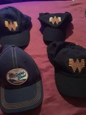 WHATABURGER CAPS SET OF 4 CLEAN PRE OWNED- FAST SHIP USA- PRIDE IN YOUR JOB NICE