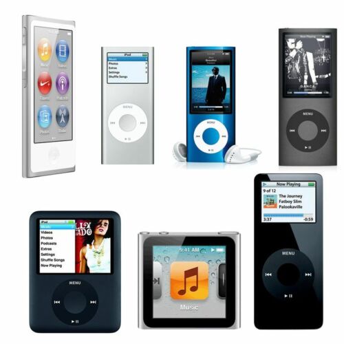 Apple iPod Nano 1re, 2e, 3e, 4e, 5e, 6e et 7e génération 2 Go 4 Go 8 Go & 16 Go - Photo 1/40