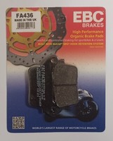 Ebc Organisch Hintere BremsbeläGe Passend FüR Kawasaki ZX6R ZX636 (2013 Zu 2025)