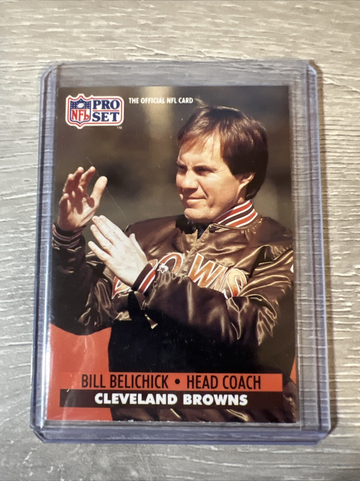 1991 NFL Pro Set Bill Belichick