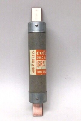 Cefcon CRS 100 Dual Element Time Delay 100Amp Fuse 600V 7-5/8'' Length CRS100