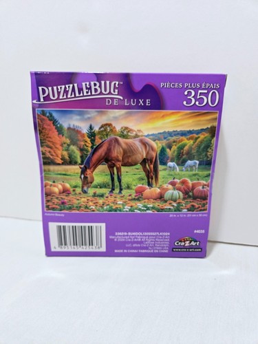 Puzzlebug Deluxe 350 PCS Autumn Beauty Horse Puzzle 20 in. x 12 in. Ages 9+ - Picture 3 of 3