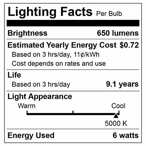 6 Pack Bluex Dusk to Dawn LED Bulbs, 6W E12 Base Light Bulb - 65W Equivalent &ndash;