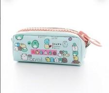 New Sumikko Gurashi Kawaii Pencil Pouch Stationary Pink Zip  1 Random Pen