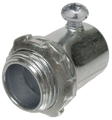 RACO 2146, EMT Connector, 4''Emt Set-Screw Connector, Uninsulated, 1 PC